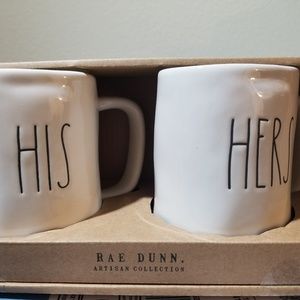 Rae dunn his & hers mugs